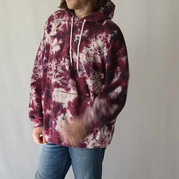 Oversized Bleached Hoodie tie dye - Picture 4 of 10